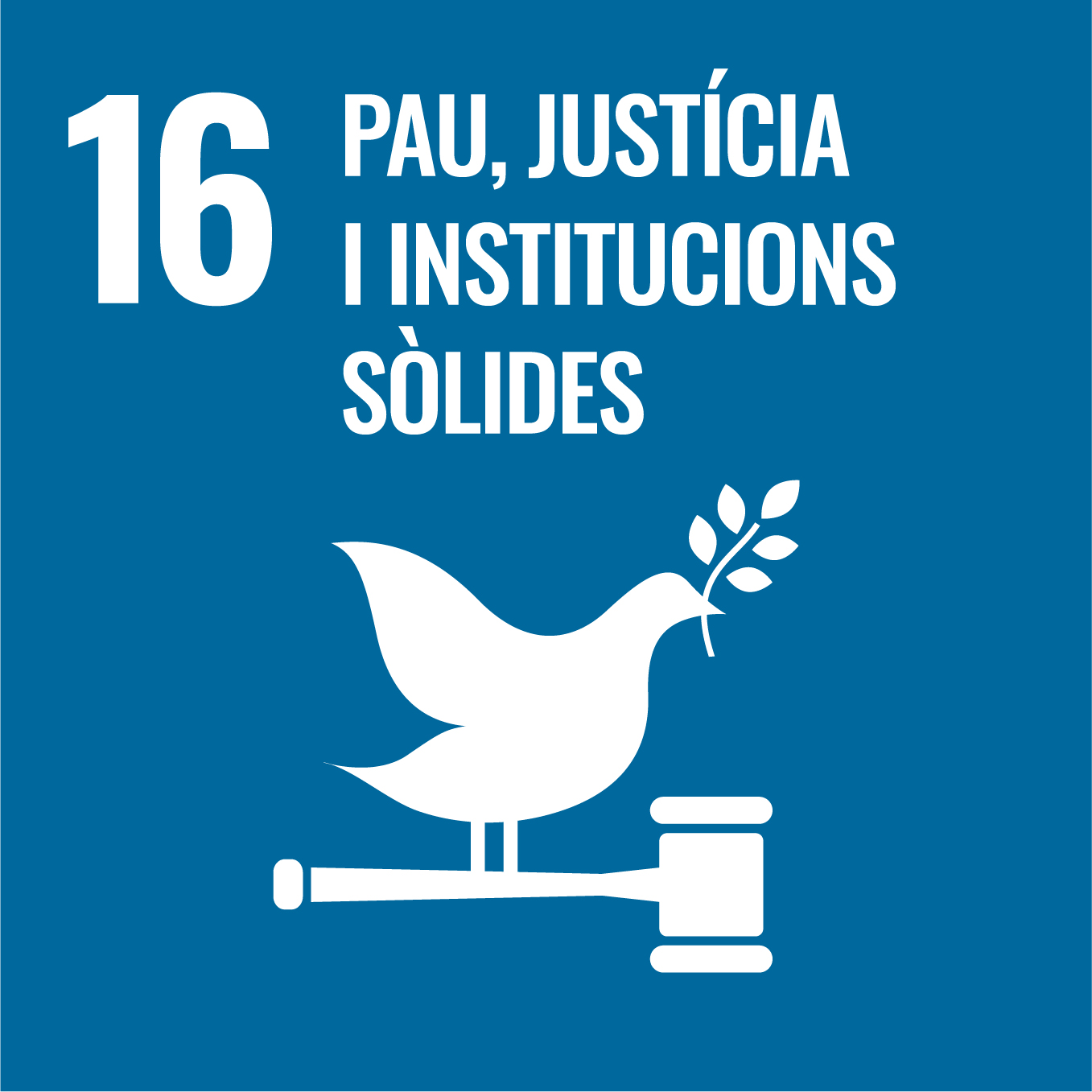 ODS 16. Pau, justícia i institucions sòlides