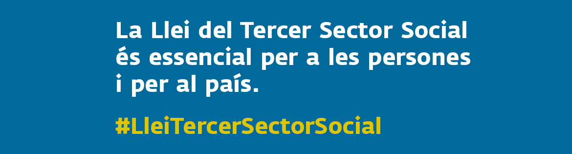 Banner informatiu sobre la Llei del Tercer Sector Social