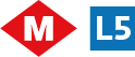 Logo de Metro i línia 5