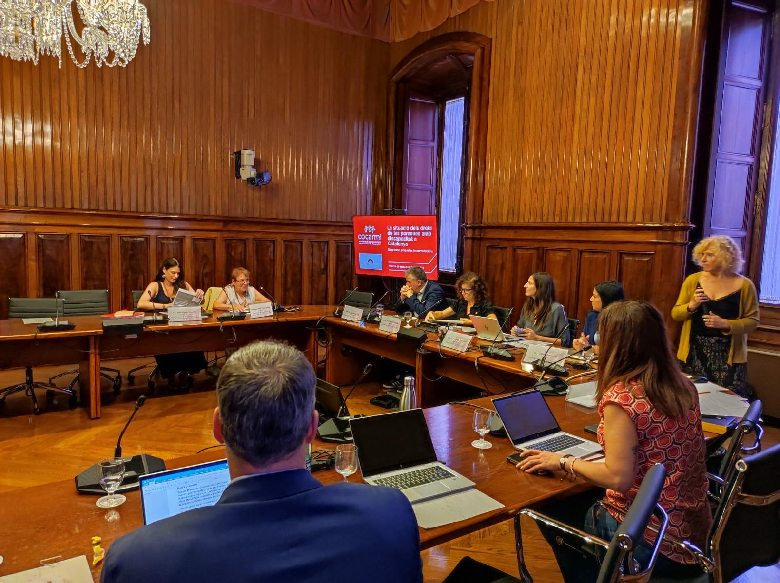 Compareixença a la Comissió de Drets Socials i Inclusió del Parlament de Catalunya 