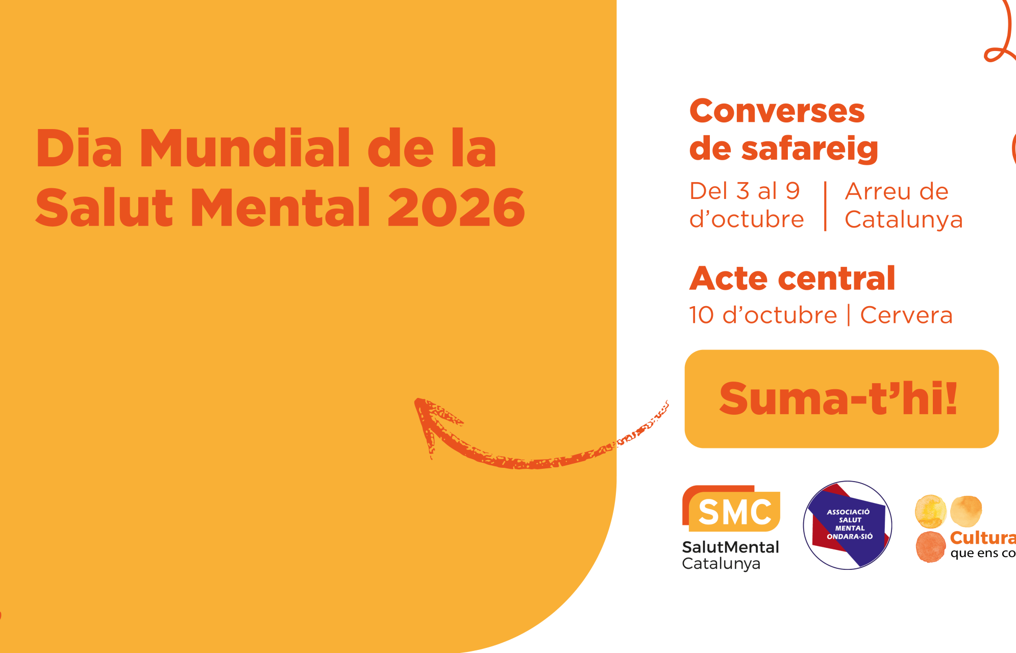 Banner del Dia Mundial de la Salut Mental 2026 de SMC