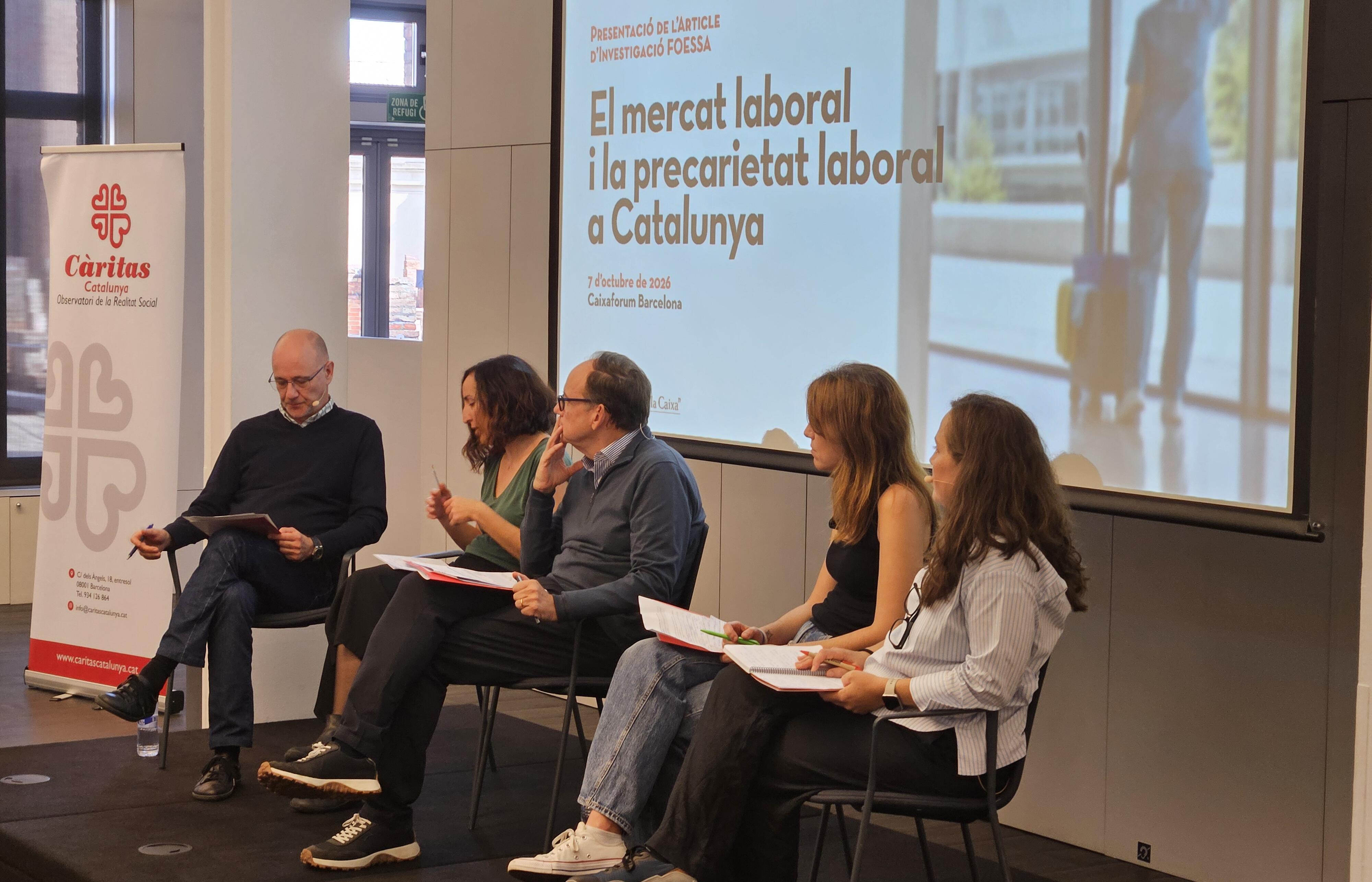 Jornada de Càritas Catalunya a CaixaForum Barcelona, coincidint amb el Dia Mundial pel Treball Decent