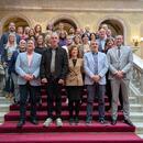 Imatge dels representants de la Taula, la Confederació i grups parlamentaris en el registre de nou de la Llei del Tercer Sector