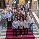 Imatge de representants de la Taula i la Confederació després que la Llei del Tercer Sector hagi superat el debat a la totalitat