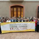 Fotografia institucional durant l'Acte del Dia Internacional per l'Erradicació de la Pobresa