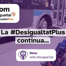 Imatge de la campanya d'ECOM #DesigualtatPlus