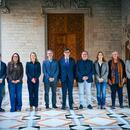 Imatge de representants de les juntes directives de la Taula i la Confederació amb el president Illa i la consellera Martínez Bravo