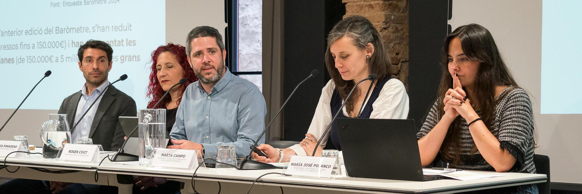 Acte de presentació del Baròmetre del Tercer Sector Social 2024