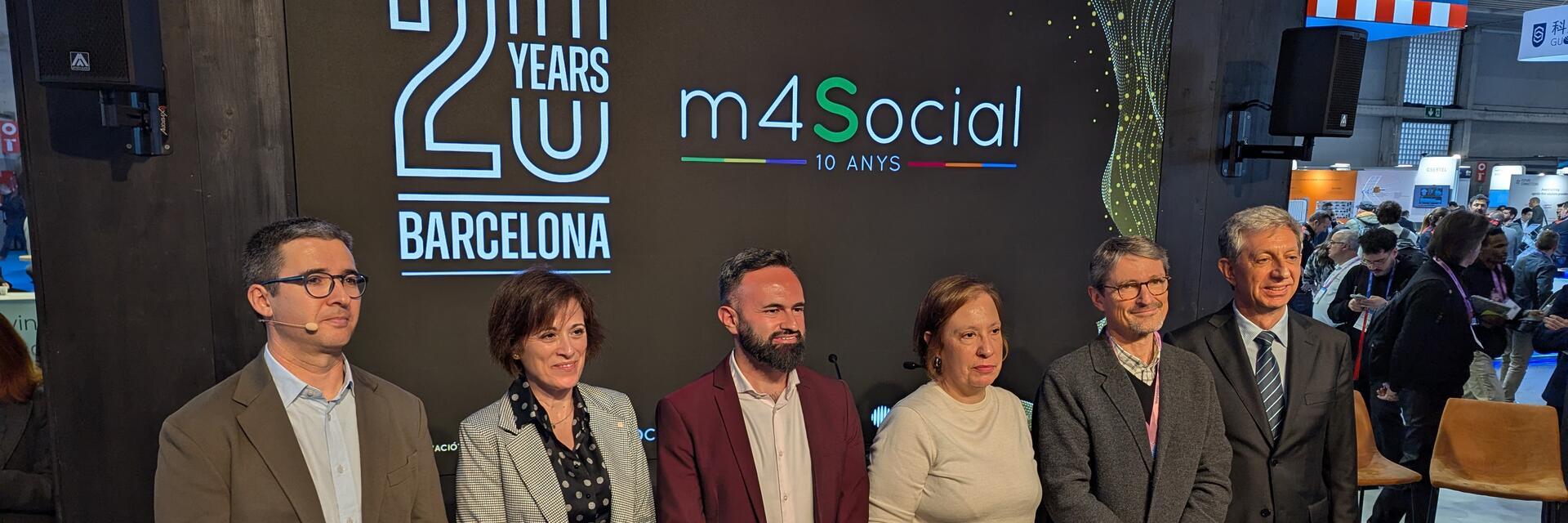 Fotografia institucional de l'acte: Governar dades, cuidar persones al MWC2026