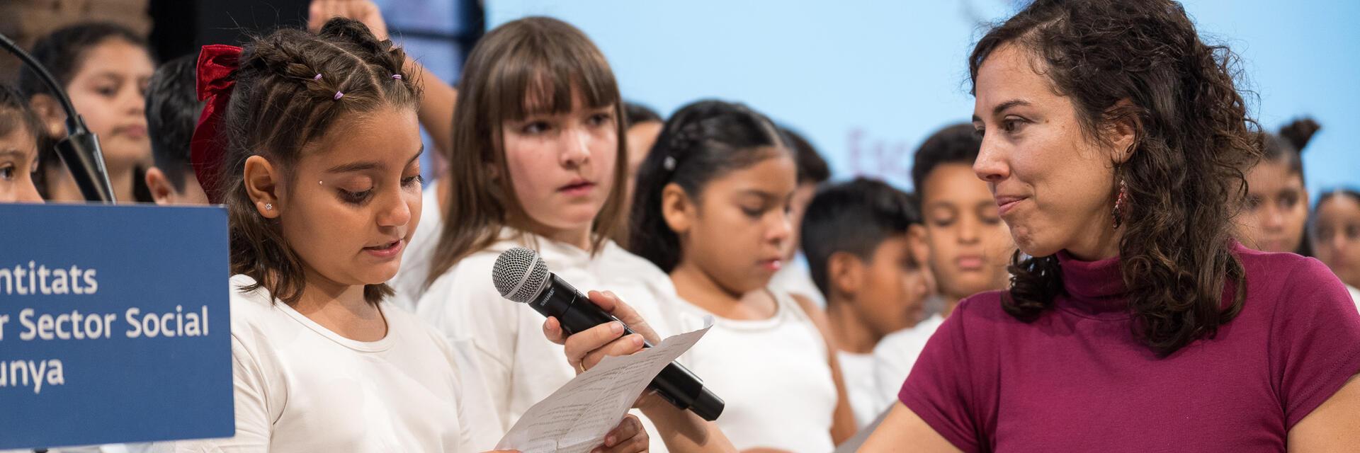 Imatge de l'acte en motiu del dia Mundial de la Infància 2025