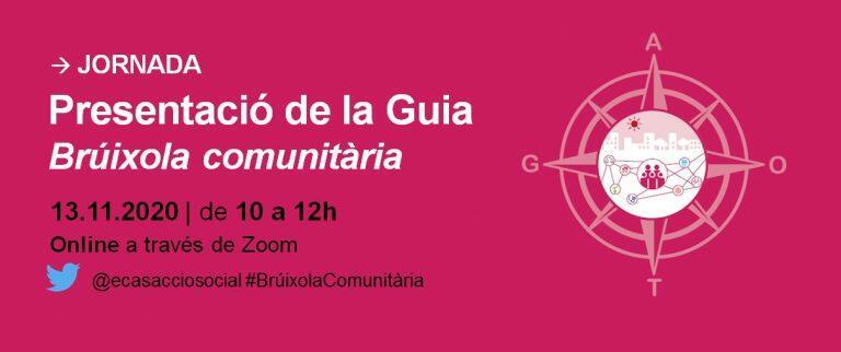 Banner de la presentació de la guia Brúixola comunitària