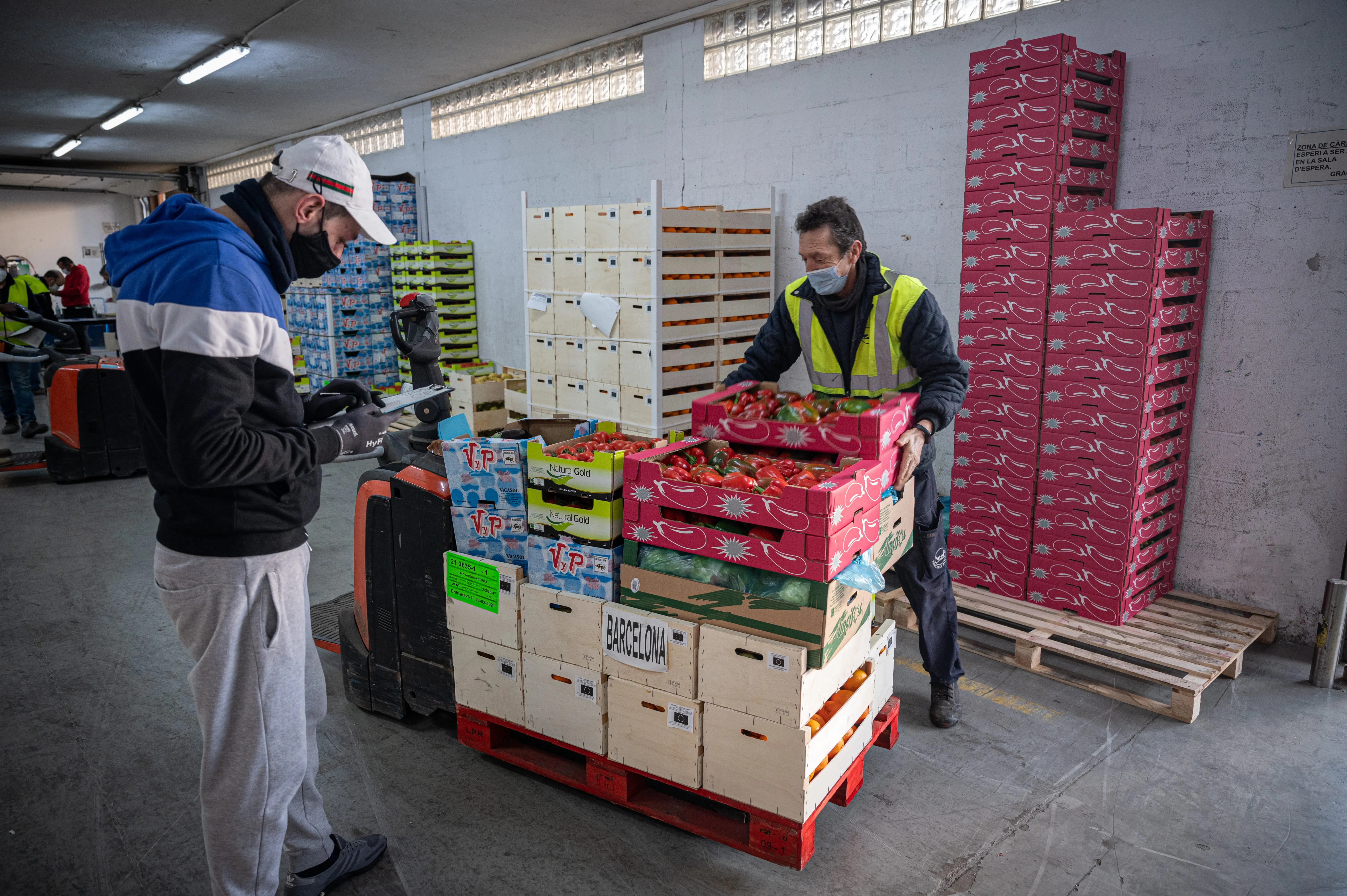 Imatge del magatzem del Banc dels Aliments