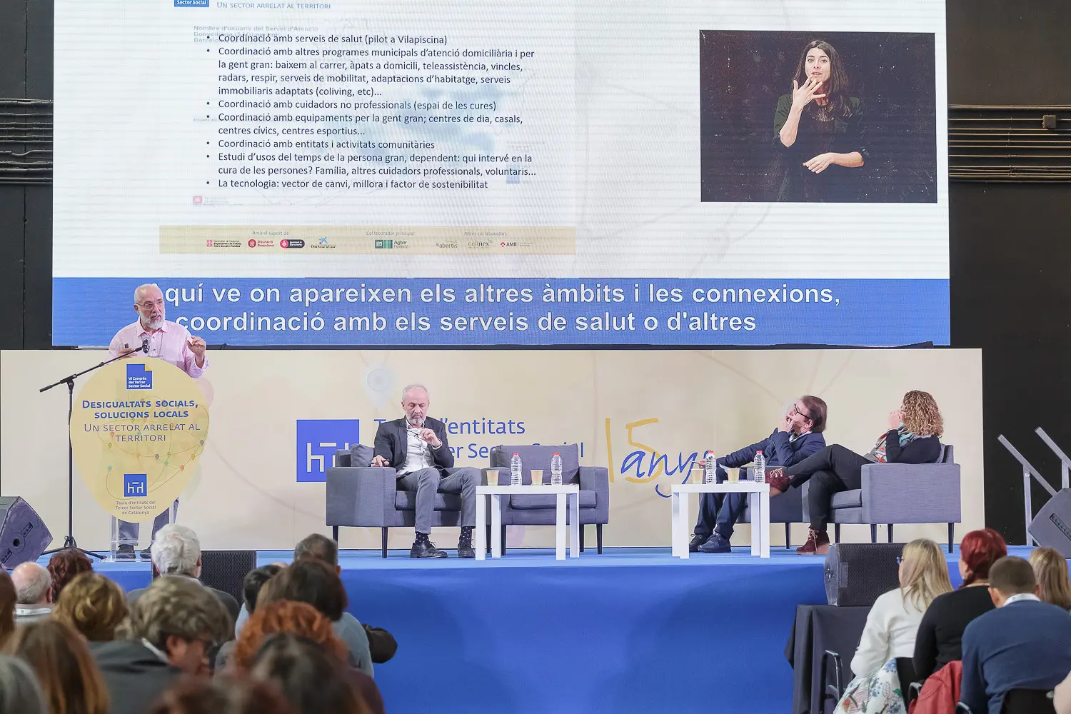 Imatge d'una sessió plenària del 6è Congrés del Tercer Sector Social
