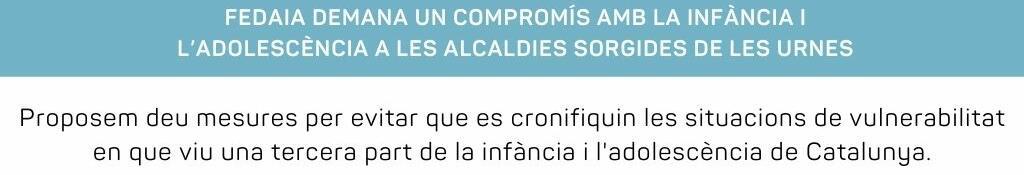 Propostes electorals de la Federació d’Entitats d’Atenció a la Infància i l’Adolescència