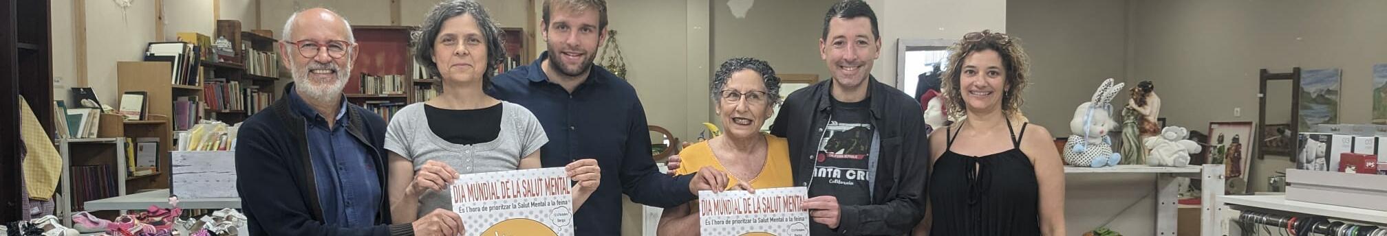Imatge dels organitzadors de l'acte del Dia Mundial de la Salut Mental de Salut Mental Catalunya