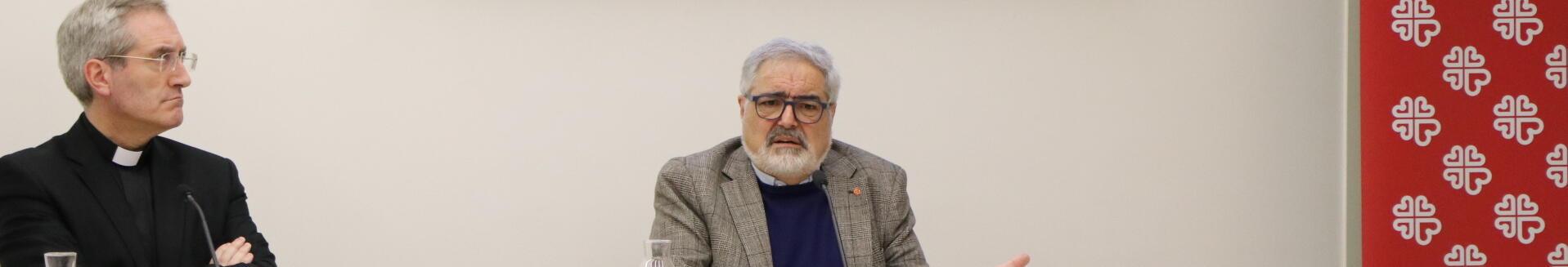 Imatge roda de premsa presentació informe habitatge FOESSA de Càritas Barcelona