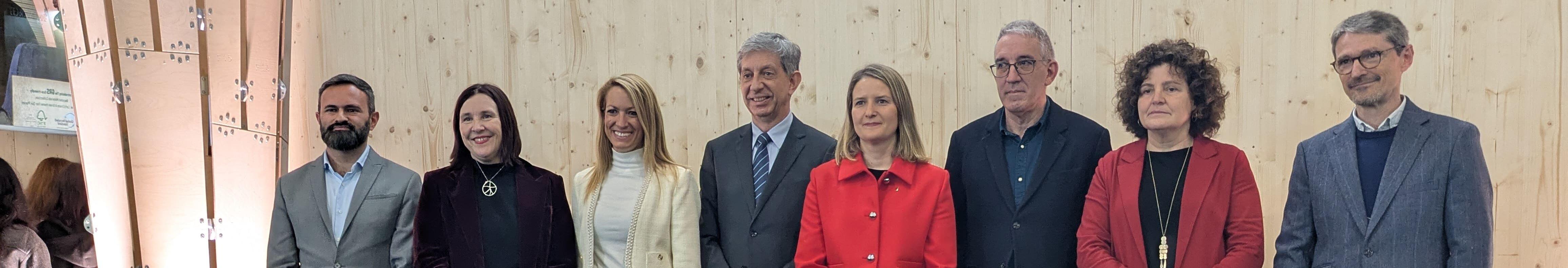 Imatge representants institucionals a la jornada d'm4Social al MWC2025