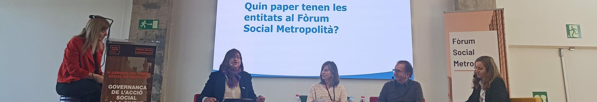 Imatge de Pilar Núñez de la Taula del Tercer Sector al Fòrum Social Metropolità 2025