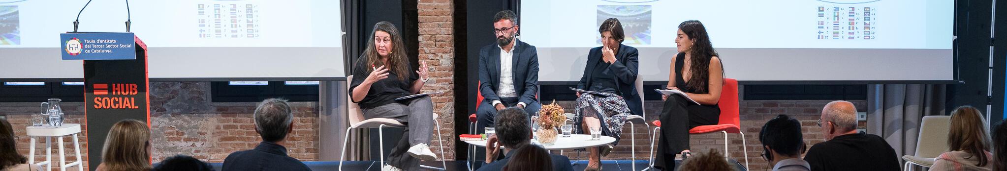 Imatge d'una taula rodona al debat Europa Social 2025