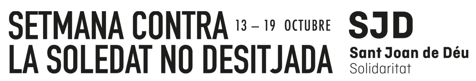 Logotip Setmana contra la soledat no desitjada