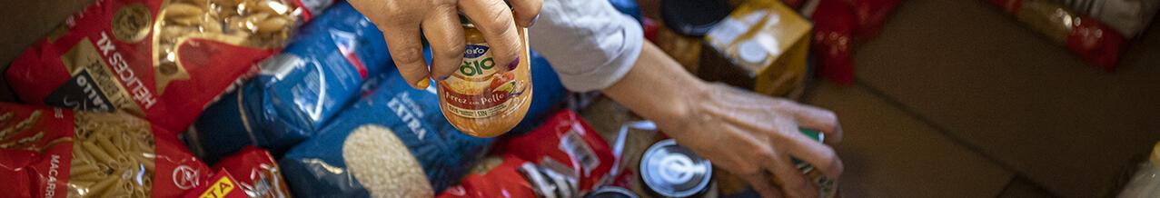 Imatges de recollida d'aliments durant el Gran Recapte 2025