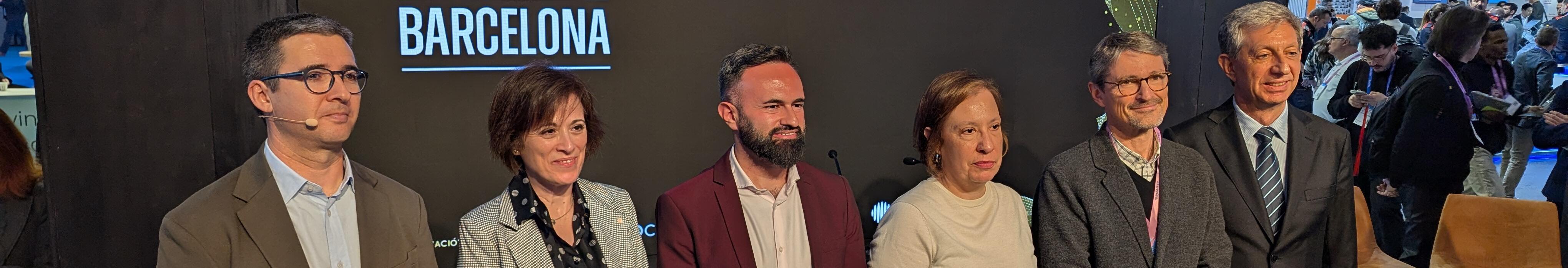 Fotografia institucional de l'acte: Governar dades, cuidar persones al MWC2026