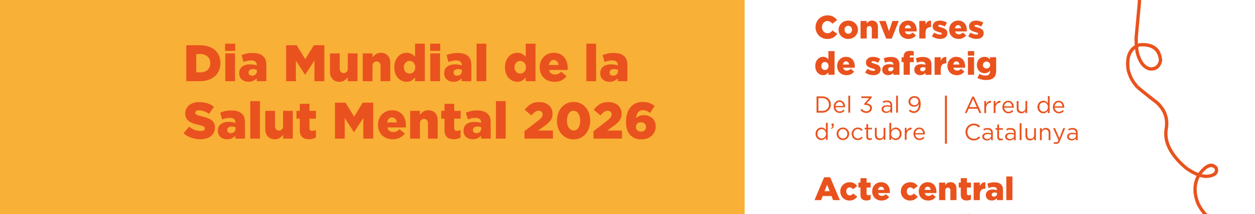 Banner del Dia Mundial de la Salut Mental 2026 de SMC