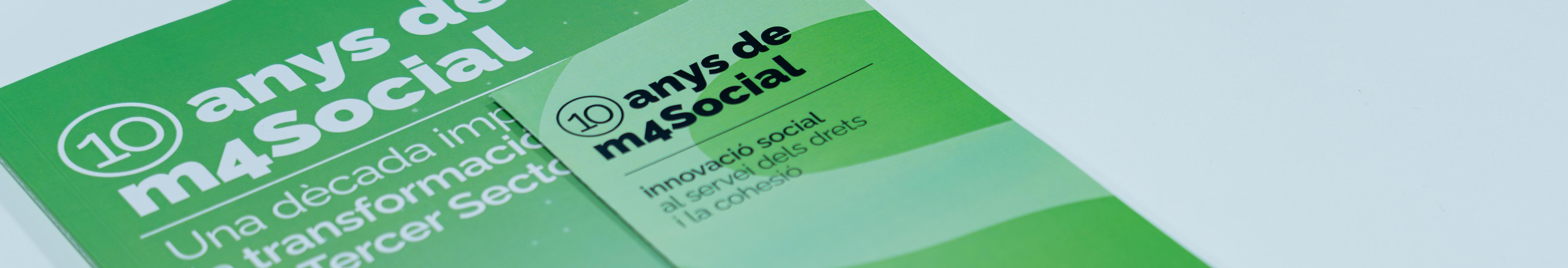 Imatge de la memòria i triptic dels 10 anys de m4Social