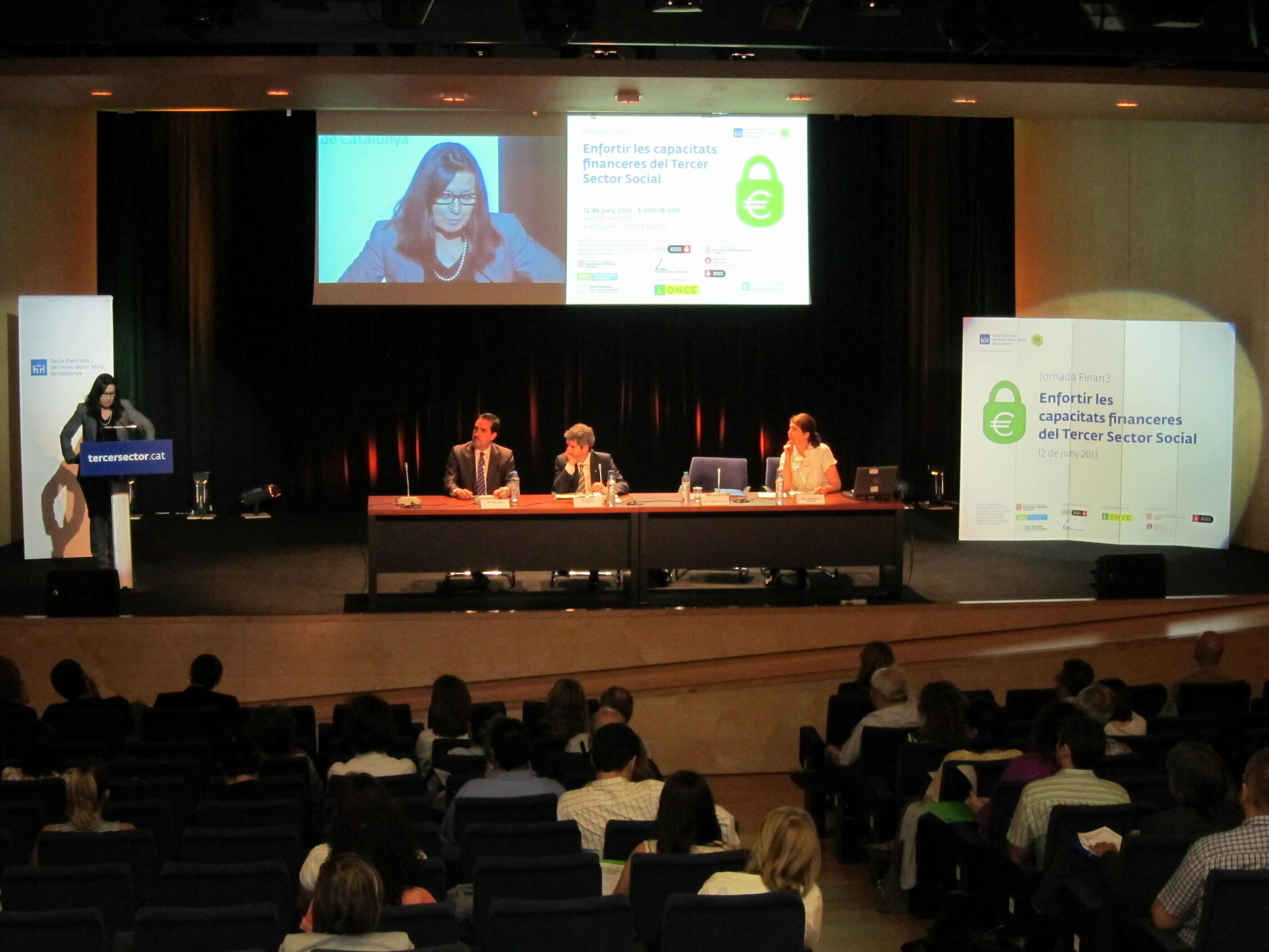 Jornada 'Finan3. Enfortir les capacitats financeres del Tercer Sector Social' (2013)
