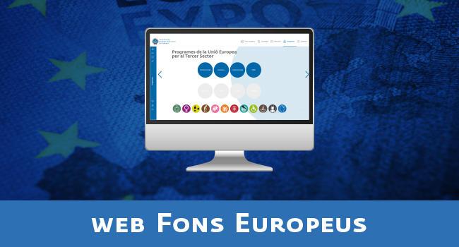 Banner web fons europeus per al tercer sector social