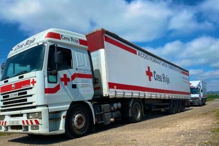 Imatge camió de la Creu Roja