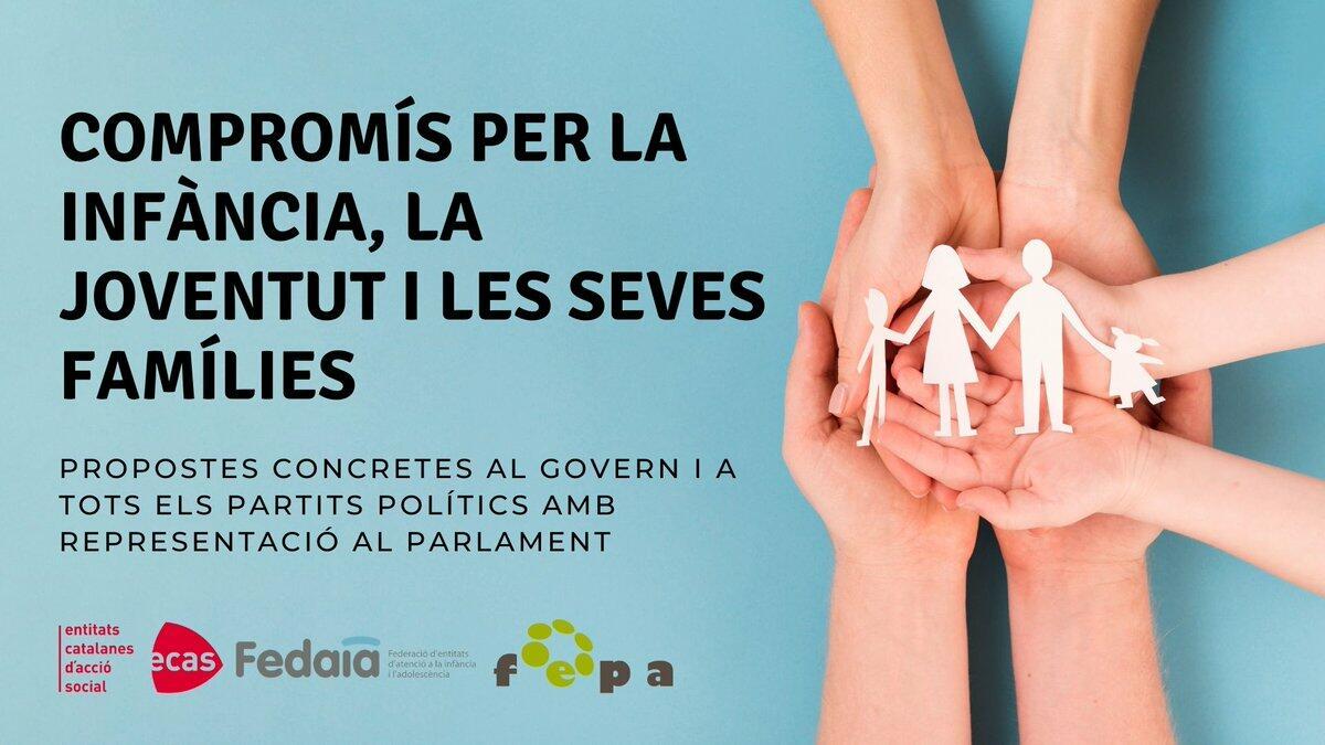 Imatge compromís per la infància, joventut i les seves famílies de l'Aliança ECAS FEDAIA i FEPA