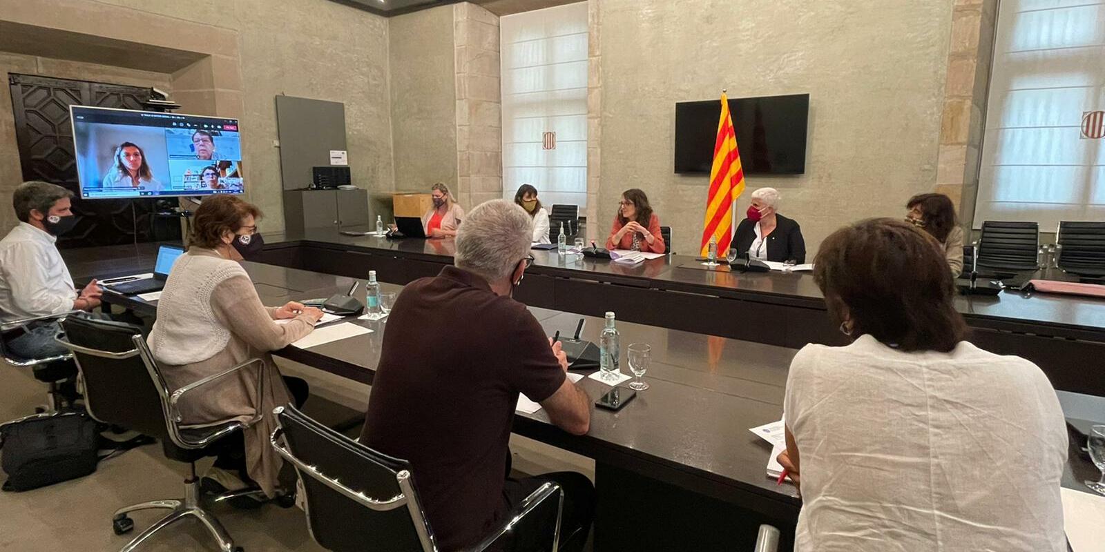 Reunió de la Taula del Tercer Sector amb la consellera d'Igualtat i Feminismes Tània Verge