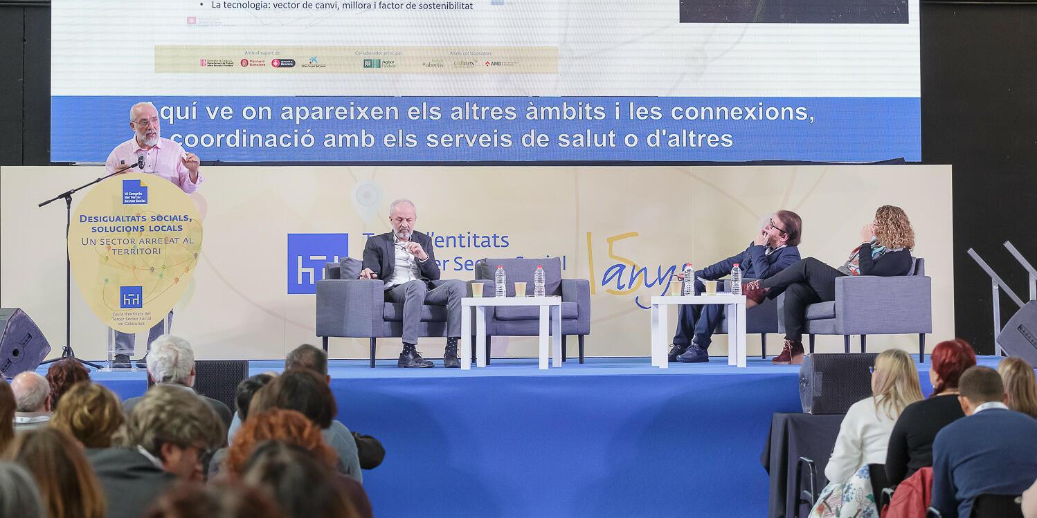 Imatge d'una sessió plenària del 6è Congrés del Tercer Sector Social