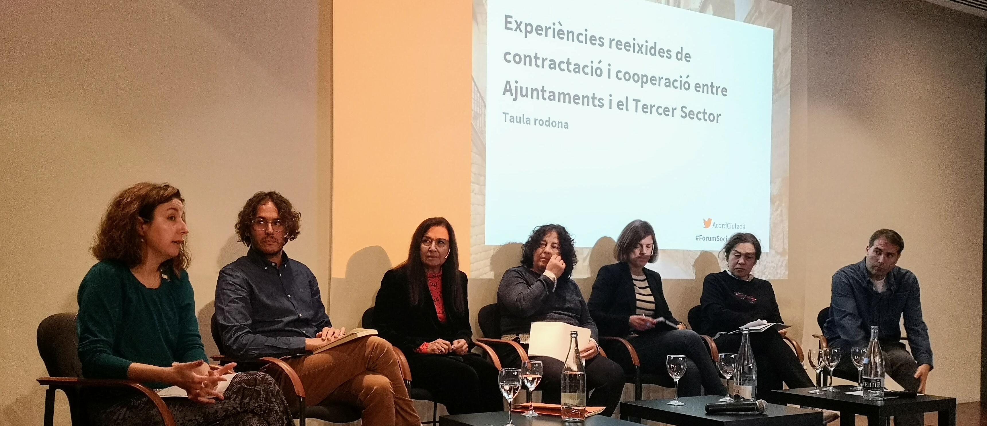 Imatge de la taula rodona de la segona jornada de la Fòrum Social Metropolità