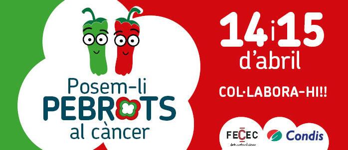 Imatge de la campanya Posem-li pebrots al càncer
