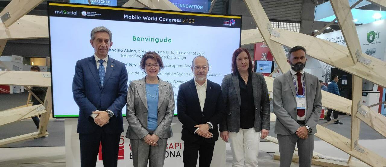 Imatge inauguració institucional jornada m4Social al MWC 2023