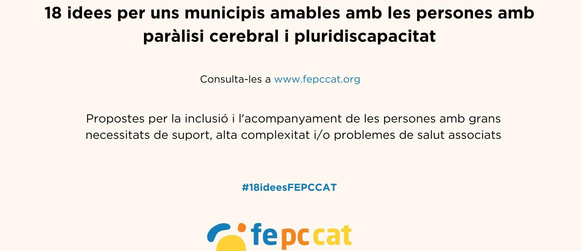 Peticions de la Federació de la Paràlisi Cerebral i la Pluridiscapacitat de Catalunya als partits polítics