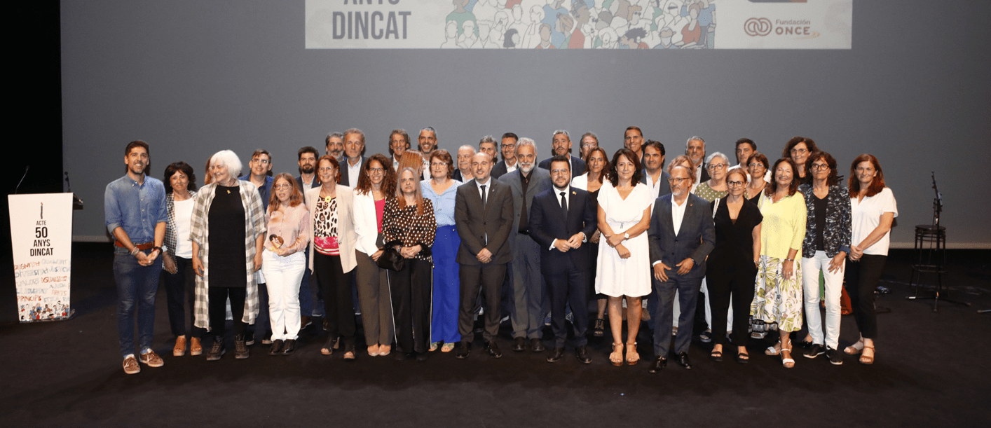 Imatge de l'acte dels 50 anys de Dincat