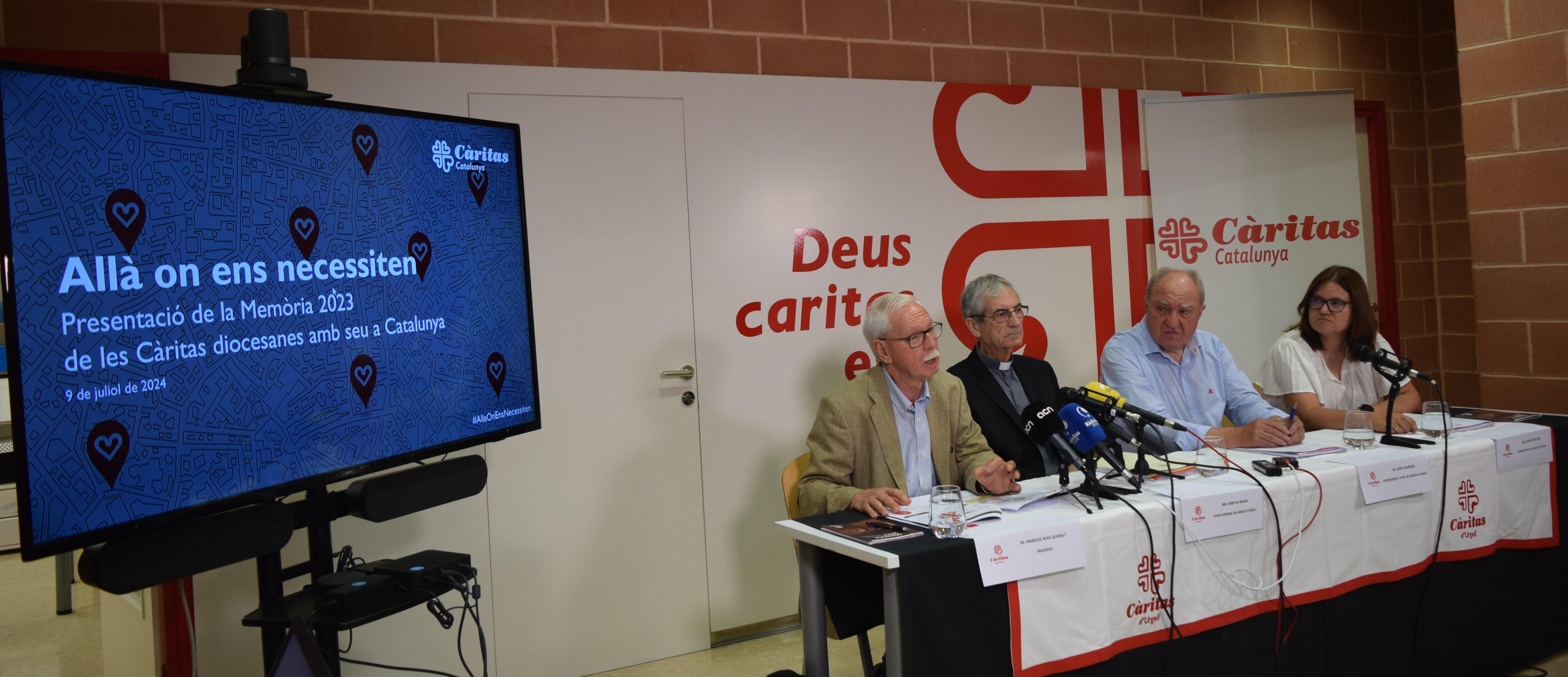 Presentació de la Memòria 2023 de Càritas Catalunya