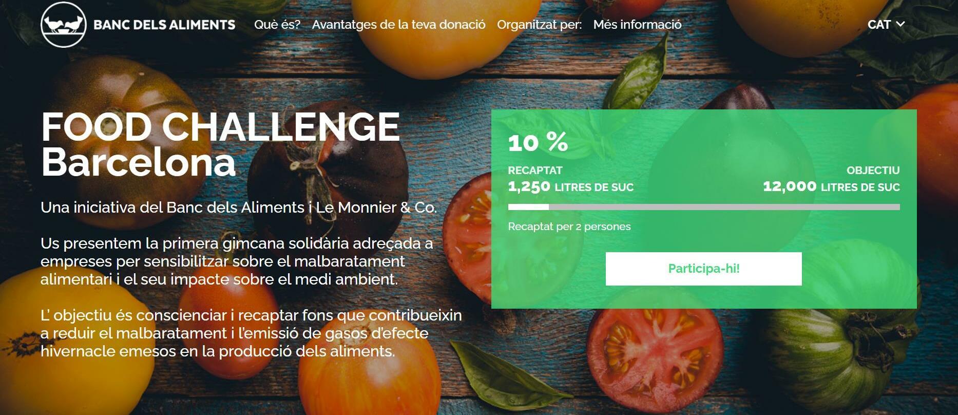 Imatge Food Challenge Banc Aliments