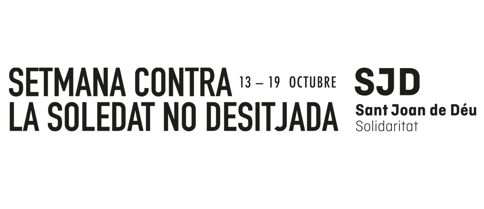 Logotip Setmana contra la soledat no desitjada