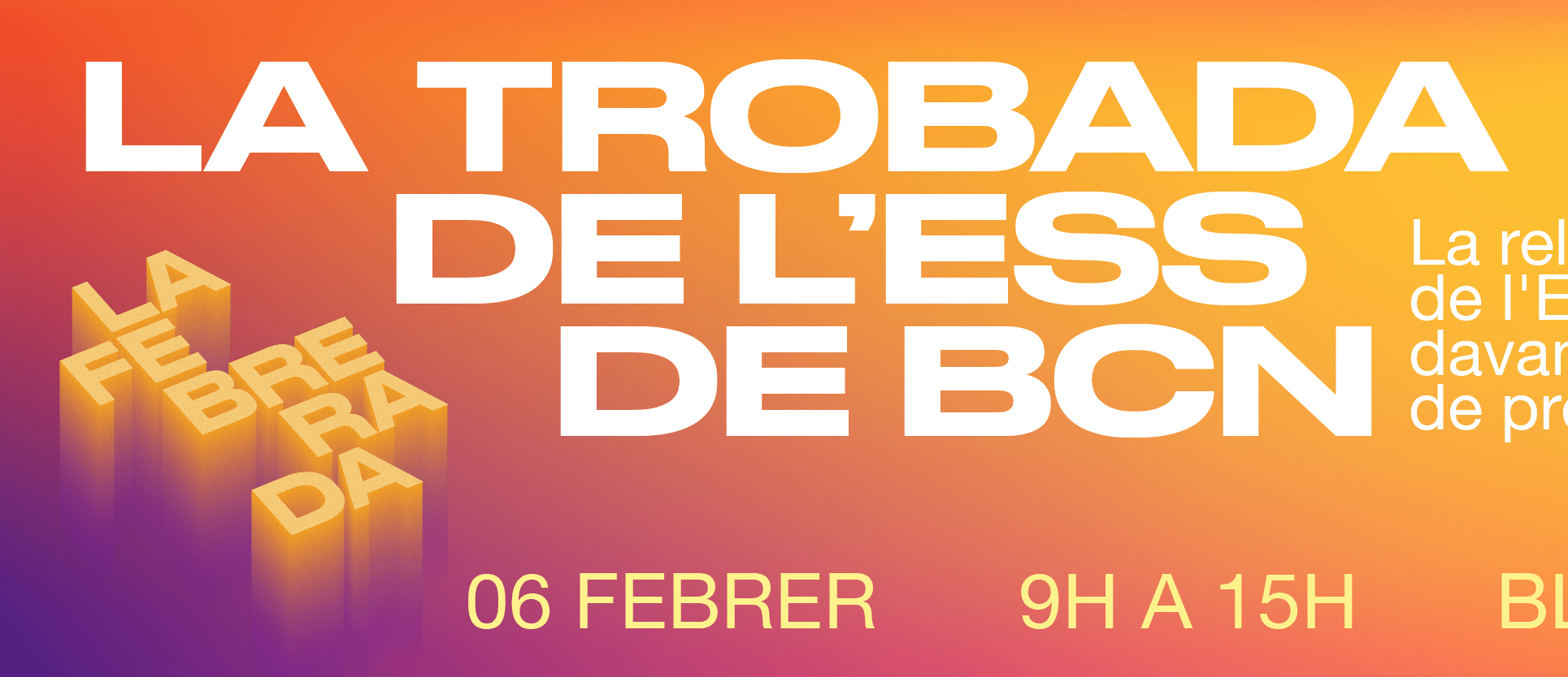 Cartell de la trobada de La Febrerada 2026.