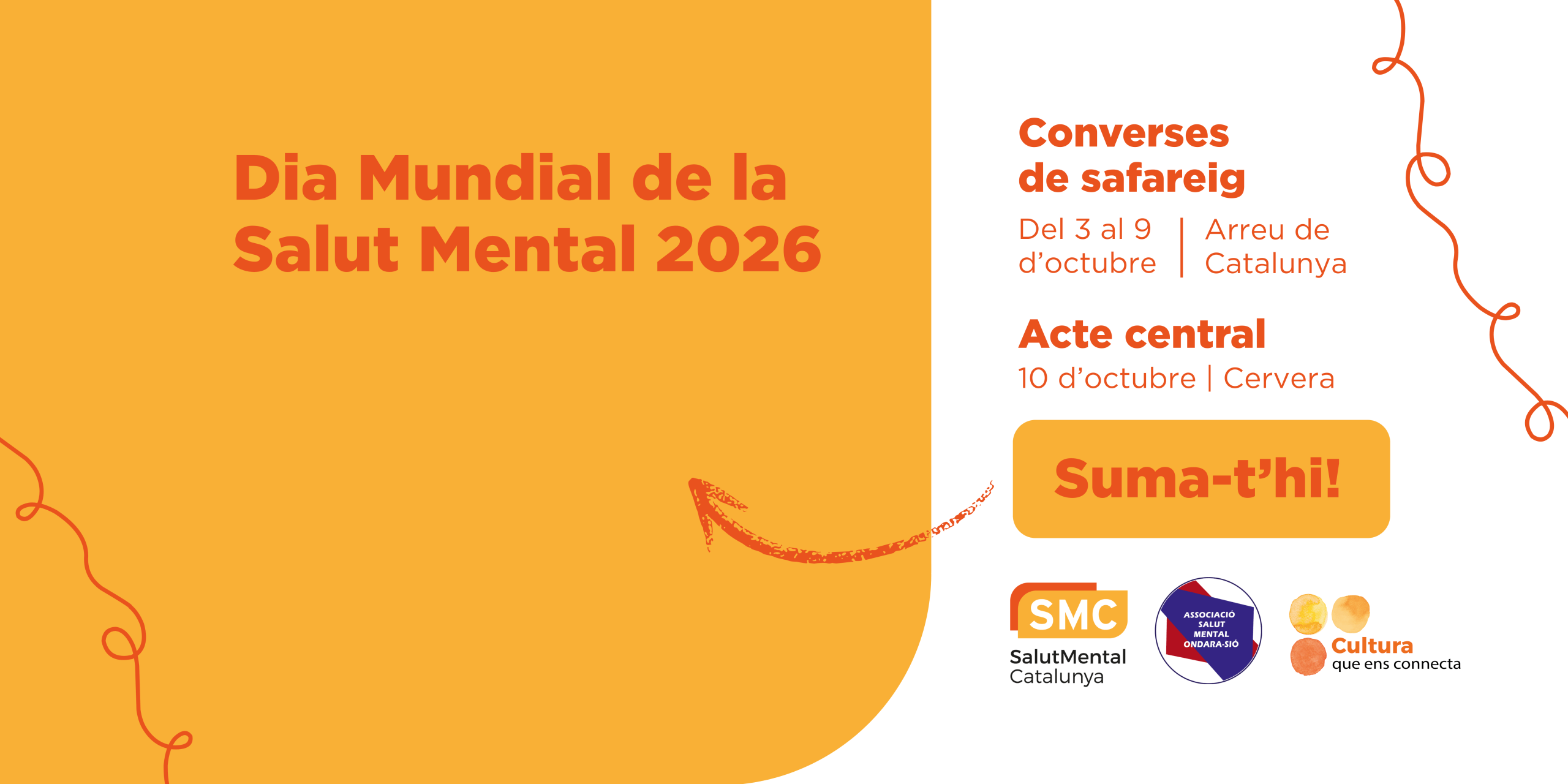Banner del Dia Mundial de la Salut Mental 2026 de SMC