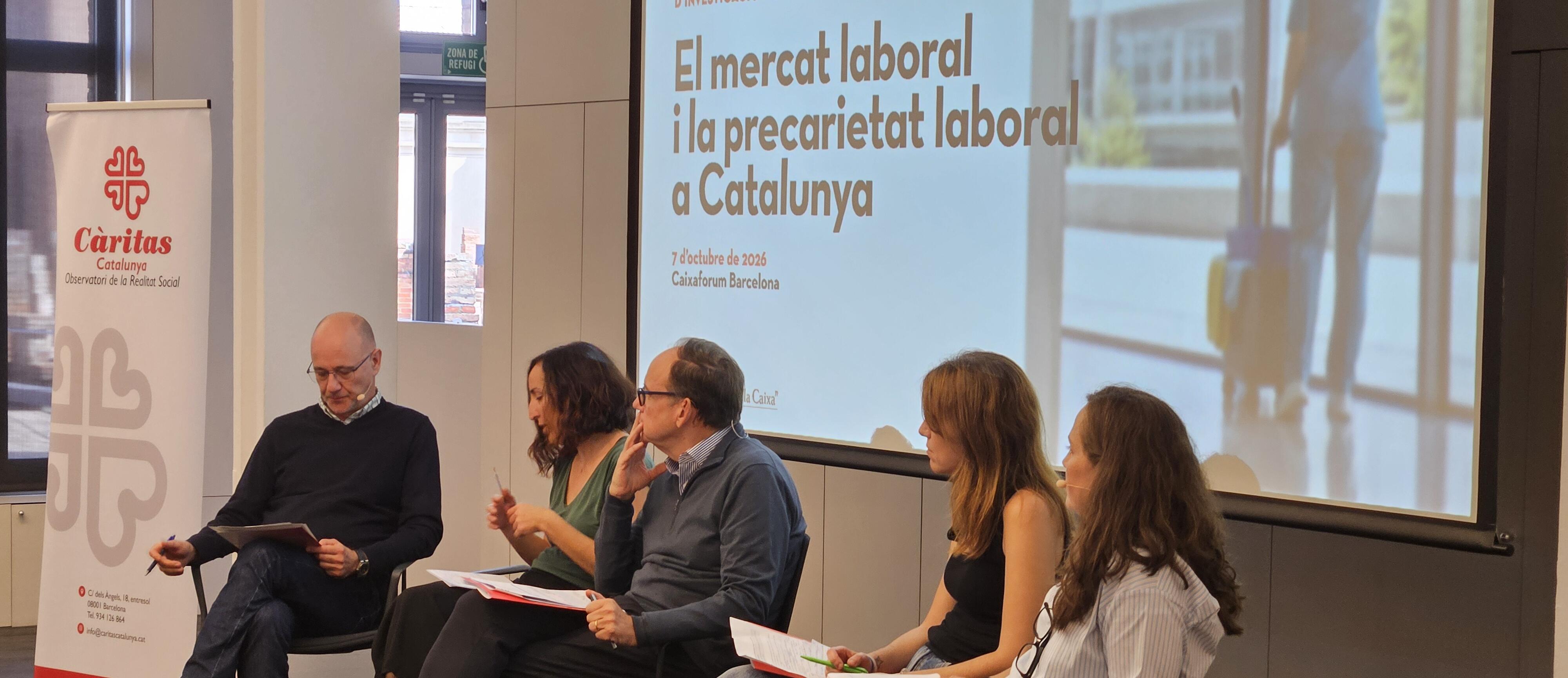Jornada de Càritas Catalunya a CaixaForum Barcelona, coincidint amb el Dia Mundial pel Treball Decent