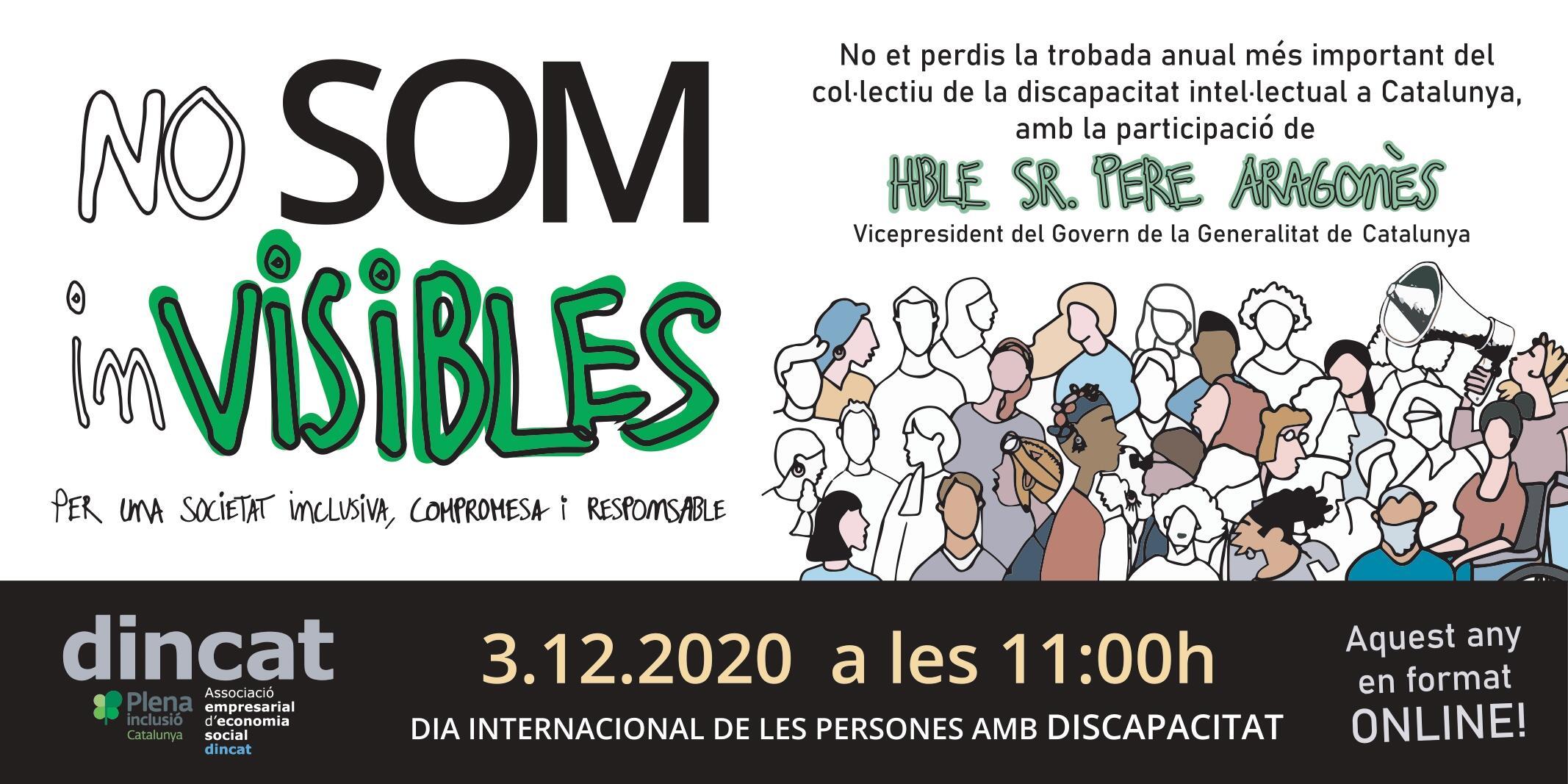 Imatge campanya #NoSomInvisibles de Dincat