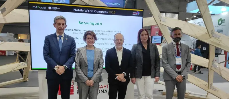 Imatge inauguració institucional jornada m4Social al MWC 2023