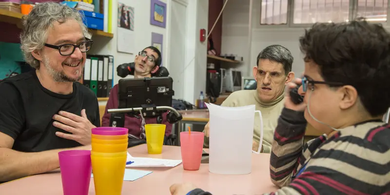 Grup de persones amb discapacitat intel·lectual