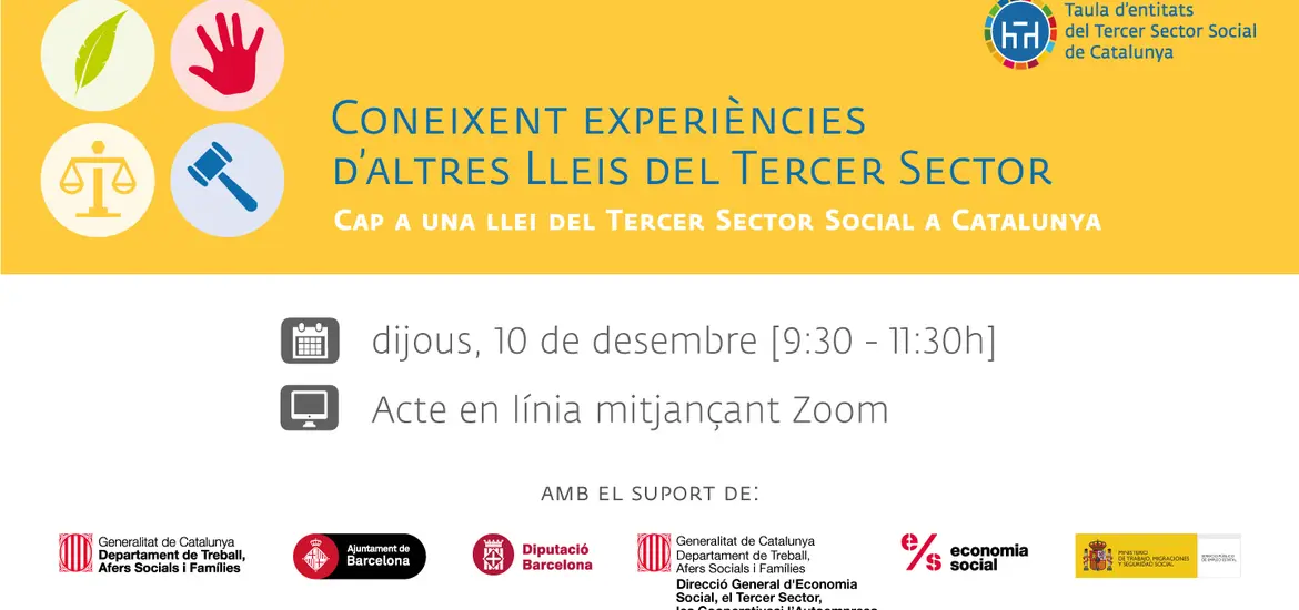 Imatge jornada de la Taula sobre lleis del tercer sector